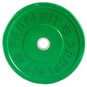 Диск для штанги каучуковый, цветной D51 мм PROFI-FIT 10 кг