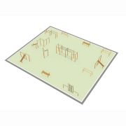 Парковая площадка для Воркаут и WRK 2_76mm
