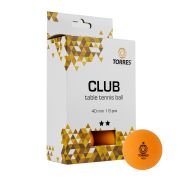 Мяч для настольного тенниса TORRES Club2*, упаковка 6 шт