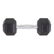 Гантель TORRES 5 кг, PL51905, металл в резиновой оболочке, форма шестигранник, черный
