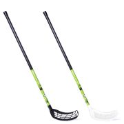 Клюшка для флорбола RealStick Player, MR-KF-Pl95, 95см, прямой крюк, композит, черно-салатовый