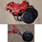 Компл. для разм. площ. для пляж. вол. KV.REZAC, 15135010000,КРАСН,ПП,шир.5 см,8х16 м,с якорями