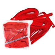 Компл. для разметки площ. для пляж. вол., FS-R-№01, ленты ПЭ,шир.3 см,8х16 м,4 мет.колышка,красн