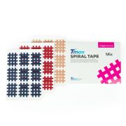 Кросс-тейп Tmax Spiral Tape Type Mix A (20 листов), арт. 423731, 3 цвета: синий, красный, телесный