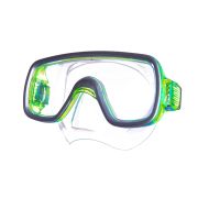 Маска для плав. Salvas Geo Md Mask, CA140S1GYSTH, закален.стекло, силикон, р. Medium, желтый