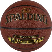 Мяч баск. SPALDING Grip Control 76875z,  р.7, композит. кожа (ПУ) коричневый