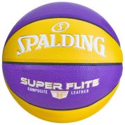 СЦ*Мяч баск. SPALDING Super Flite 76930z, р.7, синт. кожа (композит), желто-фиолетовый