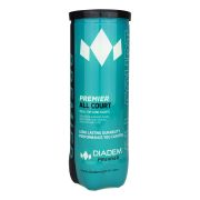 Мяч теннисный DIADEM Premier All Court 3B, BALL-CASE-ALLCRT, уп.3шт, одобр.ITF, фетр, желт