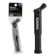Насос TORRES двойного действия, SS1016, 15 см, пластик, с бок.горлов., игла (7 мм), черный