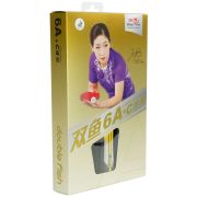 Ракетка для н/т DOUBLE FISH 6A+C, для подвин.,ITTF Appr.,накл. 2,1 мм, конич. ручка+ 2 мяча V40+мм