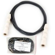 Скакалка резиновая, MR-Sk2.8, 2,8 м, диам 5 мм, деревянные нелакир. ручки, черная