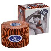 Тейп кинезиологический CureTape Art Tiger, 5 см x 5 м, 163159, оранжево-черный