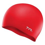 Шапочка для плав. TYR Wrinkle Free Silicone Cap, LCS-610, КРАСНЫЙ, силикон