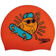 Шапочка для плав. дет. SPEEDO Boom Silicone Cap Jr, 8-0838615955, ОРАНЖЕВЫЙ, силикон