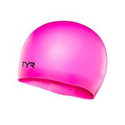 Шапочка для плав. подр. TYR Wrinkle Free Junior Silicone Cap, LCSJR-693, РОЗОВЫЙ, силикон