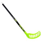 Клюшка для флорбола RealStick Tribal Jr, MR-KF-TR85-GR, 85см, прямой крюк, пластик, черн-зелен