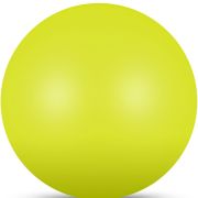 Мяч для художественной гимнастики INDIGO, IN367-LI, диам. 17 см, ПВХ, лимонный металлик