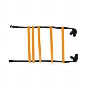 Лестница для тренировок, ЛК-2-OR, дл. 2 м, шир. 51 см, пластик, полиэстер, оранжево-черный