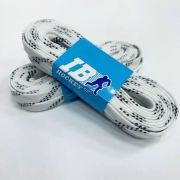 Шнурки для коньков IB Hockey с пропиткой, HLIB305WH, полиэстер, 305см, белый