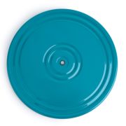 Диск здоровья 2-х цветный, MR-D-242, металлический, диам.28 см, окрашенный, аквамарин/графит