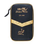 Ракетка для н/т DOUBLE FISH CK-208, для любителй, ITTF,наклад. 2,2 мм, конич. ручка + сумка-чехол