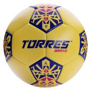 СЦ*Мяч футб. TORRES Bravo-4, F324114, р.4, ПУ, 4 сл, 32 п, гибрид.сшивка, желтый