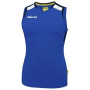 Майка волейб. жен. MIKASA MT378-0100-XL, р.XL, 90% полиэстер, 10% эластан, синий