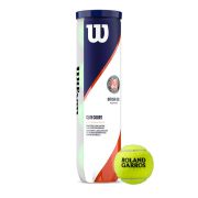 Мяч теннисный WILSON Roland Garros Clay Court, WRT115000, одобр.ITF, фетр, нат.резина,. уп.4 шт