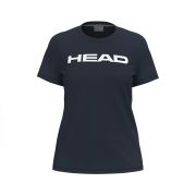 Футболка женская HEAD Club Original T-Shirt W 814845-NV-S, р.S, полиэстер, хлопок, эластан, т.синий