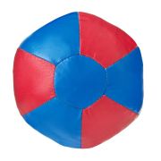 Медбол 3C143-K64, 1кг, иск.кожа, наполнитель резиновая крошка, диам. 16 см, маш сшивка, сине-красный