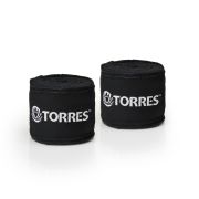 Бинт боксерский TORRES, PRL619016BL, дл. 2,5 м, шир. 5 см, 1 пара, хлопок, черный