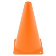Конус тренировочный, У716/MR-K20, мягк. пластик, без отверстий,  выс.20см, осн.12х12см, оранжевый