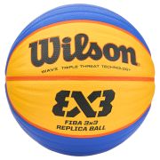 Мяч баск. WILSON FIBA3x3 Replica, WTB1033XB, р.6, резина, бутил. камера, желто-синий
