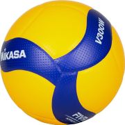 Мяч вол. MIKASA V300W, р.5, FIVB Appr, 18 пан, синт.кожа (микрофиб), клееный, бут.кам, желто-синий