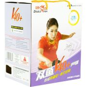 Мяч для наст. тенниса  DOUBLE FISH No-Star Ball, арт.V40+, диам. V40+мм.100 шт,белый