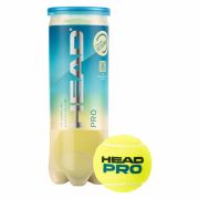 Мяч теннисный HEAD Pro 3B, 571603, уп.3 шт,одобр.ITF,сукно,нат.резина,желтый