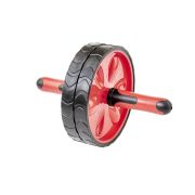 Ролик гимнастический TORRES двойной, PL5013, мет., пластик, нескольз. протектор, красно-черный