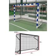 Сетка ганд./фут. EL LEON DE ORO, 11443010000,a:3.0 b:2.0 c:0.8 d:1.0м,3,0мм ПП, ячейка 10х10 см бел.