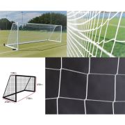 Сетка футб. EL LEON DE ORO, 12443010000,a:7.5 b:2.5 c:1.2 d:2.5, нить 3мм ПП, ячейка 10х10 см, белый