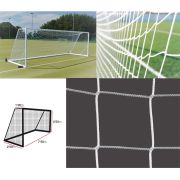 Сетка футб. EL LEON DE ORO, 12444012000, a:7.5 b:2.5 c:1.2 d:2.5, нить 4мм ПП, ячейка 10х10 см,белый