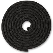 Скакалка гимнастическая INDIGO, SM-123-BK, утяжеленная, 180г, длина 3м, шнур, черный