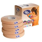 Тейп кинезиологический CureTape Neutral, 1 см x 5 м, уп. 5 шт, 160929, телесный