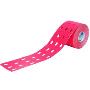 Тейп кинезиологический CureTape Punch Pink, 5 см x 5 м, 160684, перфорированный, розовый