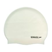 Шапочка для плав. SPEEDO Plain Flat Silicone Cap, 8-709910010, БЕЛЫЙ, силикон