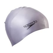 Шапочка для плав. SPEEDO Plain Molded Silicone Cap, 8-709849086, СЕРЕБРИСТЫЙ, силикон