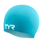 Шапочка для плав. TYR Wrinkle Free Silicone Cap, LCS-441, ГОЛУБОЙ, силикон