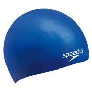 Шапочка для плав. дет. SPEEDO Plain Moulded Silicone Cap Jr, 8-709900002, СИНИЙ, силикон