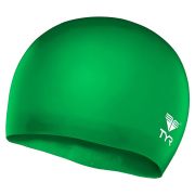 Шапочка для плав. подр. TYR Wrinkle Free Junior Silicone Cap, LCSJR-326, ЗЕЛЕНЫЙ, силикон