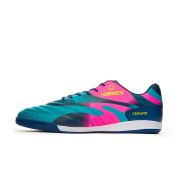 Бутсы зальные TORRES TIEMPO-J подростковые, TS134236-379-37, р.37,резина,ПУ,текст, бирюзово-розовый