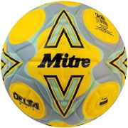 Мяч футб. MITRE Delta One 24, 5-B01787C60, р.5, FIFA Quality, 14п, ТПУ, термосшивка, желто-серый